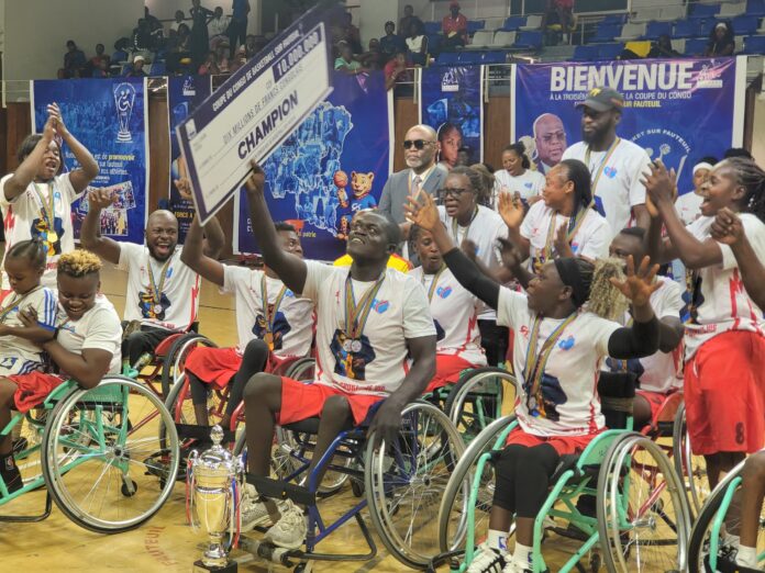 Kinshasa, souverain absolu de la 3e Coupe du Congo de basket fauteuil !
